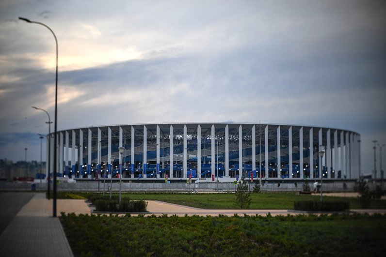 Стадион в нижнем Новгороде.