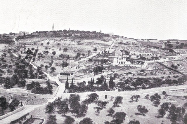 Елеонская гора, фото до 1899 г. Иерусалим, Израиль, фото до 1899 г.