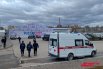 Машина скорой помощи и полицейские у «Пермь-Экспо» 19 октября.