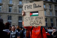 Демонстрация в поддержку Палестины в Париже