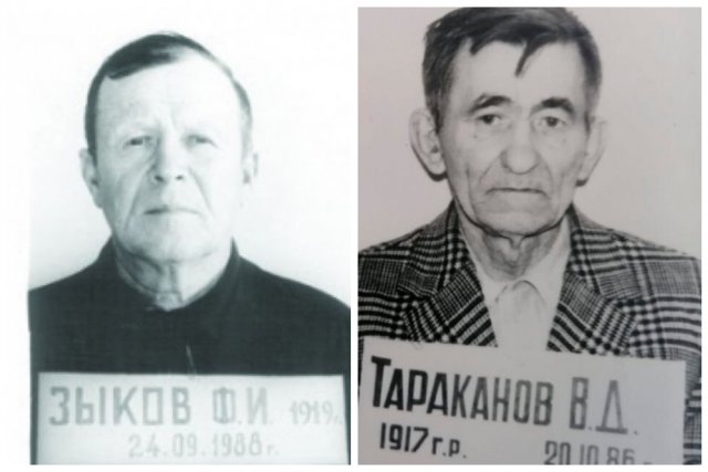 Гитлеровские каратели Федор Зыков, Василий Тараканов.