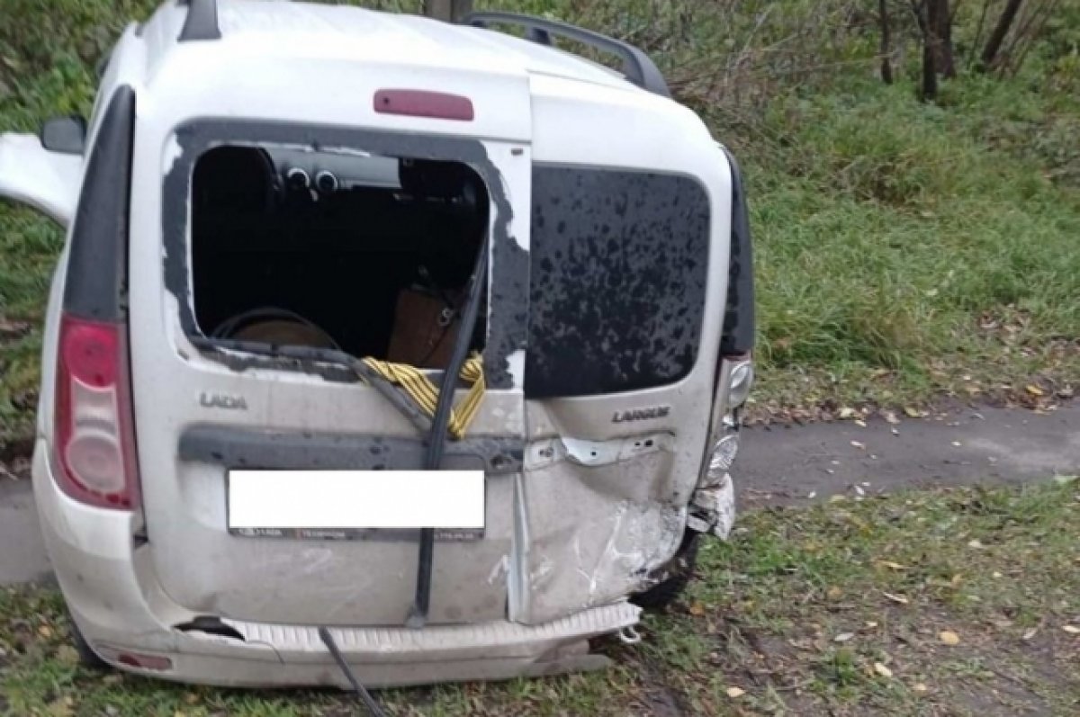 Водитель Datsun вытолкнул «Ладу» под МАЗ на брянском участке трассы А-240