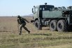 Военнослужащий войск радиационной, химической и биологической защиты (РХБЗ) РФ на тактико-специальных занятиях по ликвидации чрезвычайной ситуации химического и биологического характера.