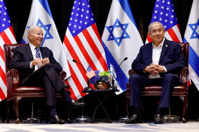 Встреча президента США Джо Байдена и премьер-министра Израиля Биньямина Нетаньяху
