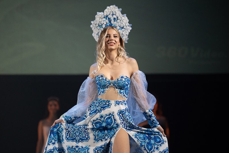 Мария Ведерникова (Пятигорск) во время финала всероссийского конкурса красоты 