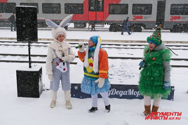 Поезд «деда Мороза» прибыл в Пермь.