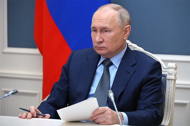 22 ноября 2023. Президент РФ Владимир Путин в режиме видеоконференции принимает участие во внеочередном саммите «Группы двадцати».