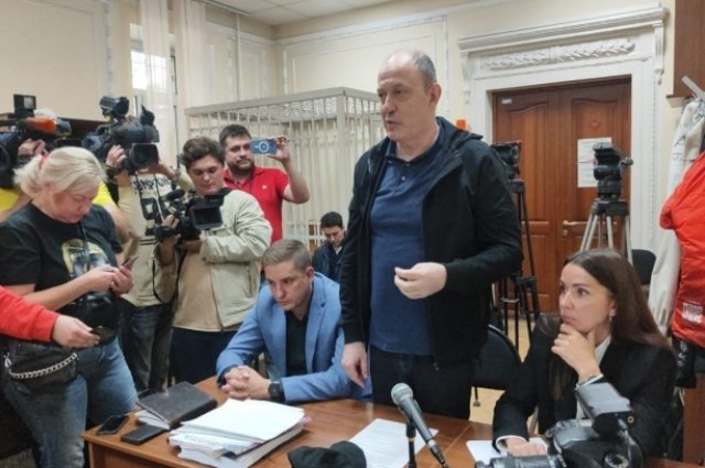 Олег Митволь во время вынесения приговора.