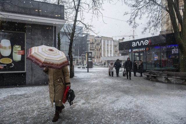 Улица в Харькове, Украина.