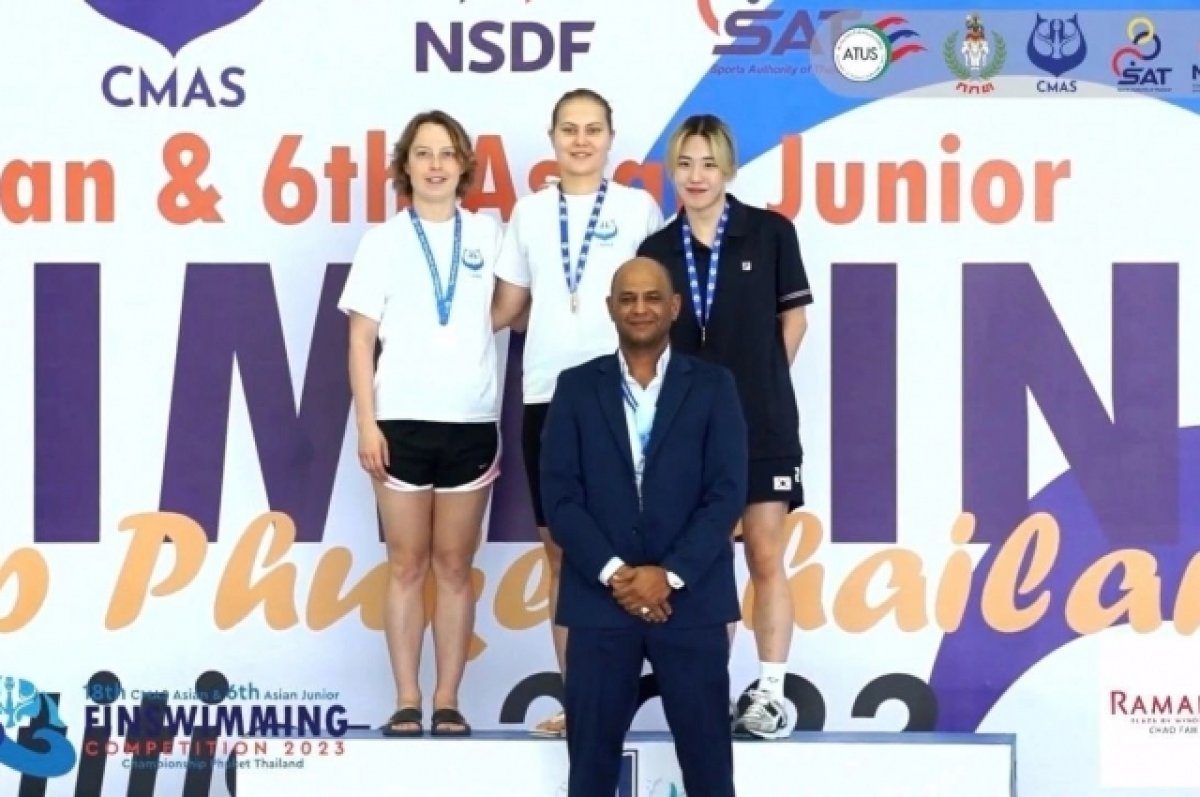 Брянская пловчиха Анастасия Ильюшина завоевала три медали в Таиланде