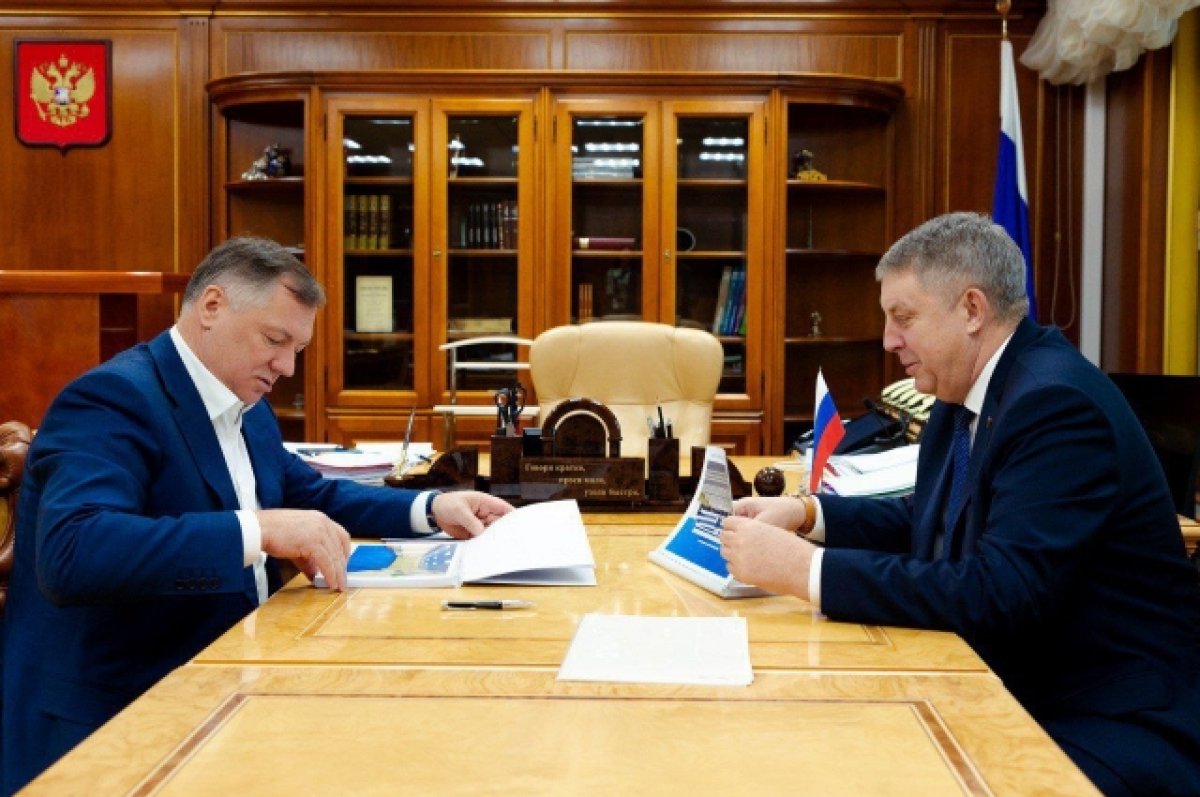 Брянский губернатор встретился в Москве с зампредом правительства РФ
