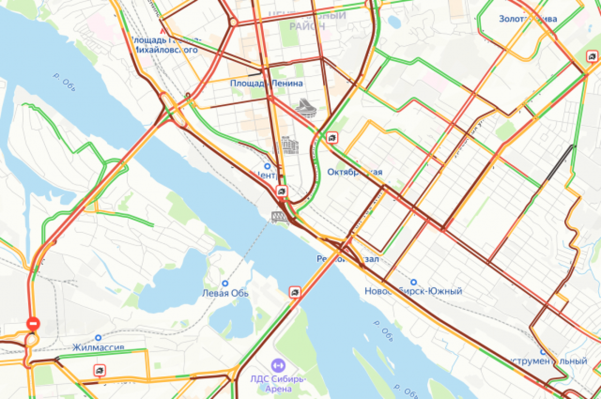 Карта новосибирска 2гис пробки
