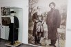 Горький и Лев Толстой 8 октября 1900 г. Ясная Поляна. Любительская фотография Софьи Андреевны Толстой. 