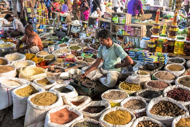 Рынок в Индии.