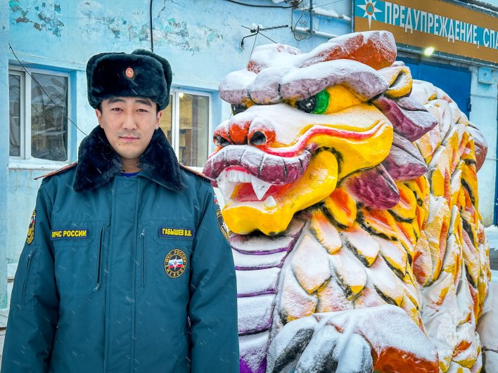 Первое место занял старший пожарный Владсард Габышев. 