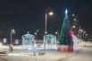 Подсветка площади Сретенска.