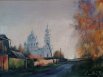 Одна из последних картин. Село Шурала и Церковь Александра Невского.