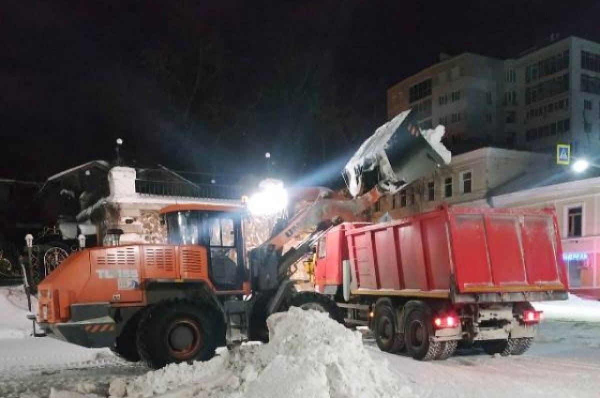 С улиц Воронежа было убрано 7 тысяч кубометров снега | АиФ Воронеж