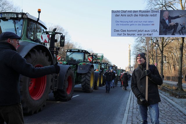 В Германии началась недельная забастовка фермеров