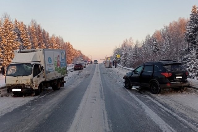 В ДТП в Кирово-Чепецком районе пострадали два человека, водитель и пешеход.