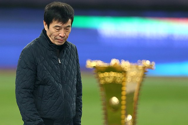 Один из коррупционеров, экс-председатель Китайской футбольной ассоциации Чэнь Сююань.