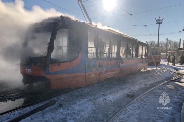 За неделю в Хабаровске горели два трамвая.