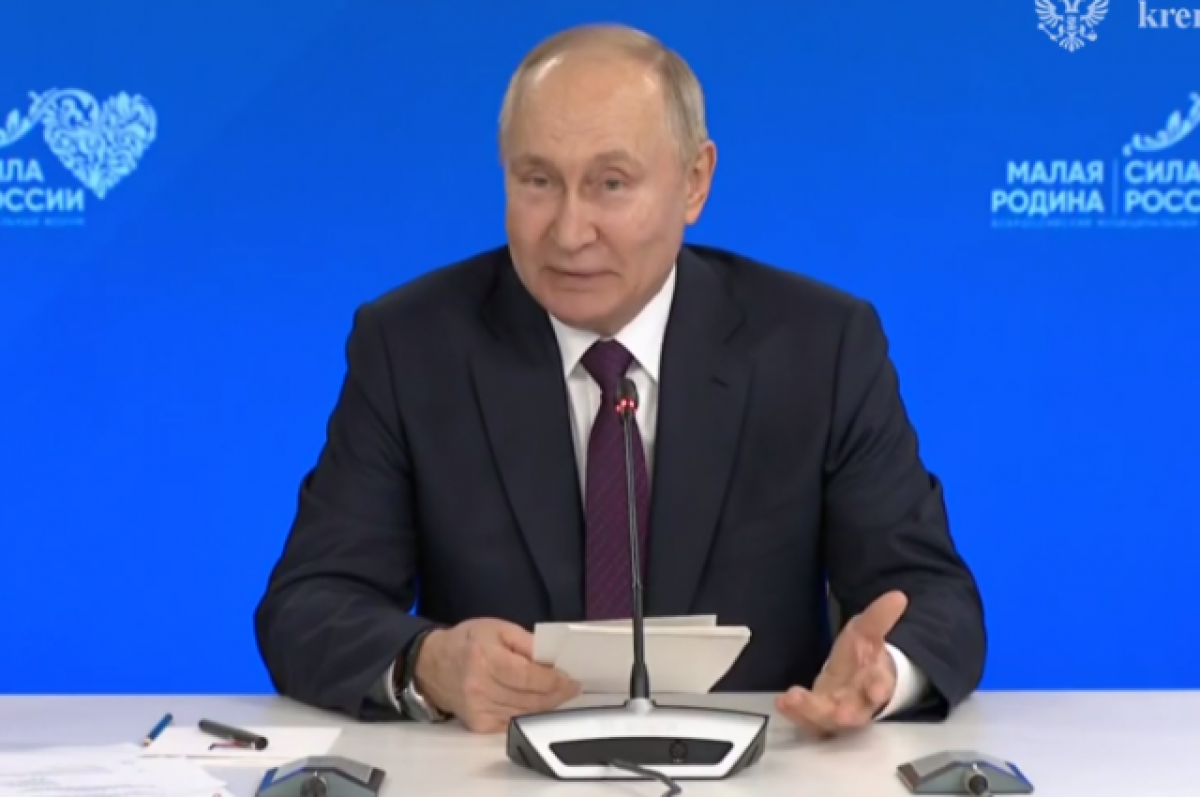 Путин ответил на sms с прямой линии о нежелании за него голосовать
