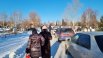 В Красноярске в день похорон - морозная погода.