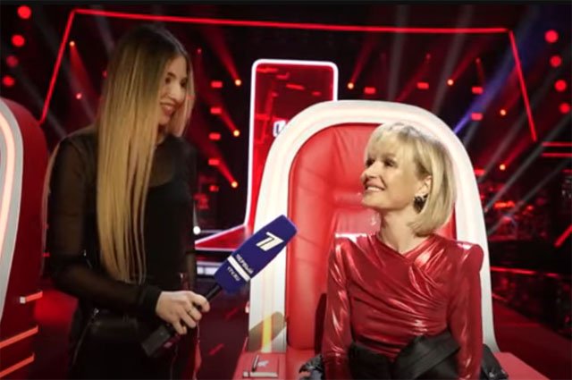 Певица Полина Гагарина в шоу «Голос».