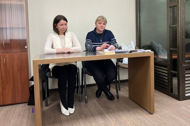 Елена Блиновская и ее адвокат Наталья Сальникова.
