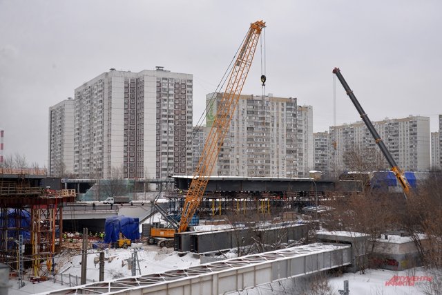 Сергей Собянин проверил ход строительства съезда с МСД на Каширское шоссе