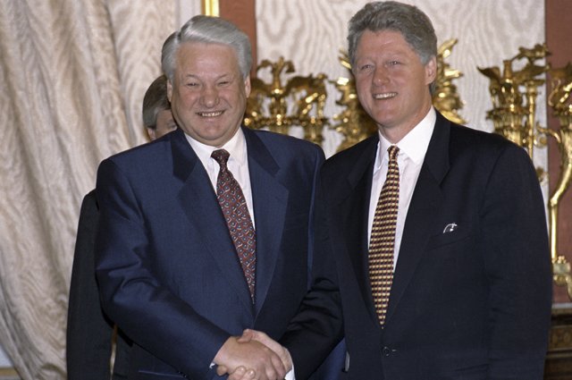 Борис Ельцин и Билл Клинтон, 1994 г.