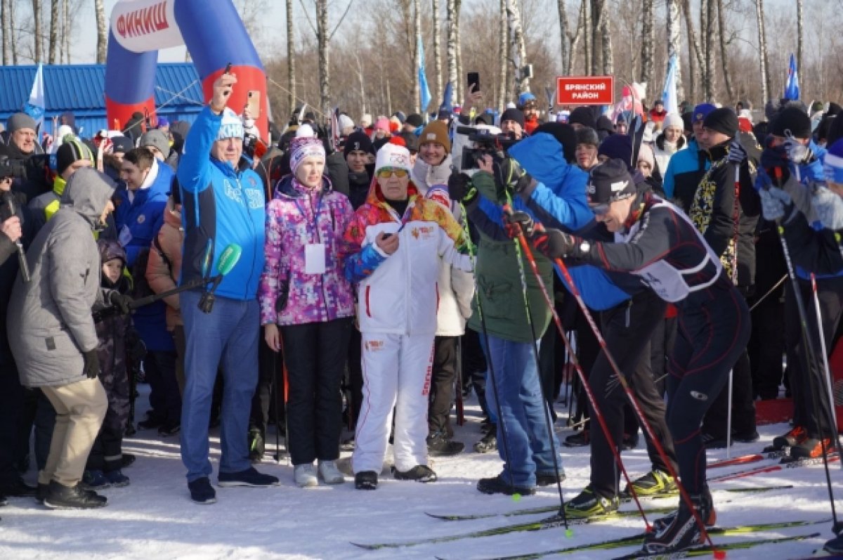 Более трех тысяч жителей Брянщины приняли участие в забегах «Лыжни России»
