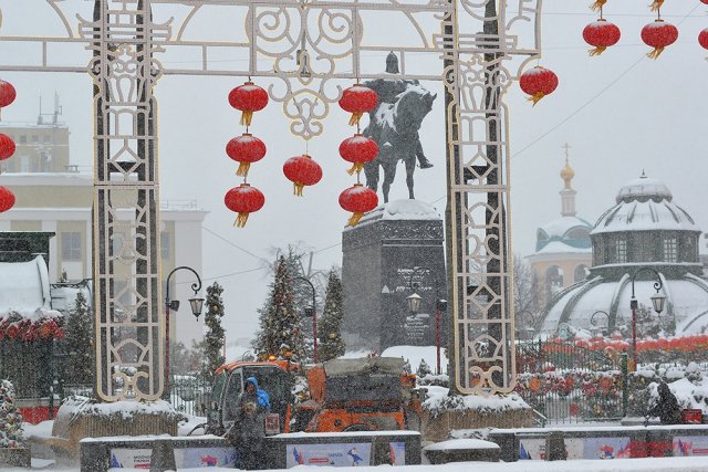 Снегопад в Москве 15 февраля
