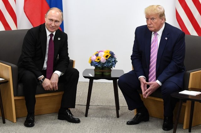 Владимир Путин и Дональд Трамп. 