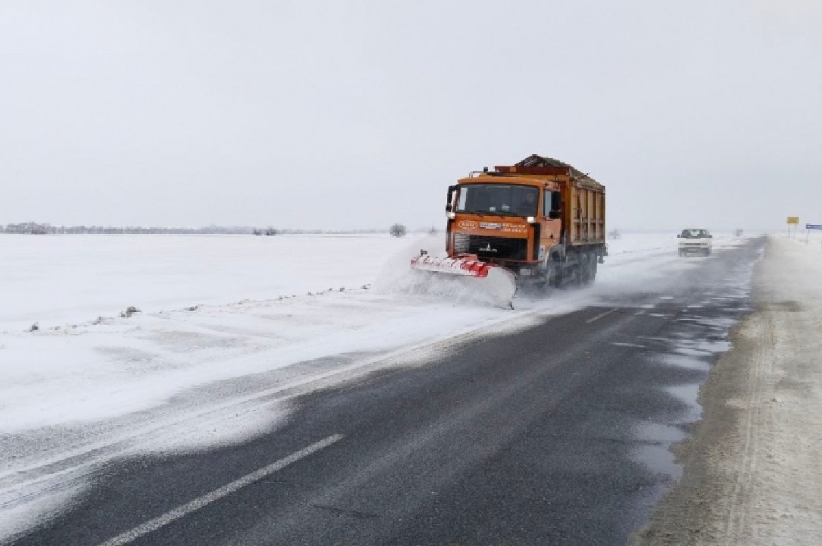 В Брянской области за сутки обработали реагентом свыше 2500 км дорог
