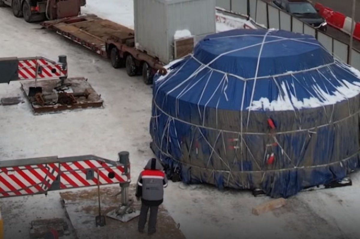 Тоннелепроходческий щит доставили на стройплощадку метро на улице Горького  | АиФ Нижний Новгород