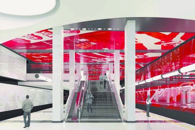 Дизайн будущей станции отсылает пассажиров к заводу «ЗИЛ».