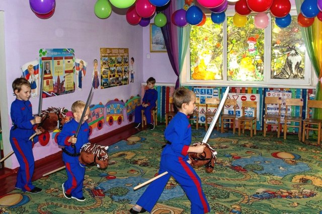 Воспитанники казачьего детсада – это будущие защитники Родины.