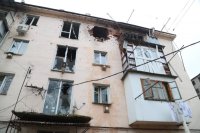 Дом после контртеррористической операции в Карабулаке.