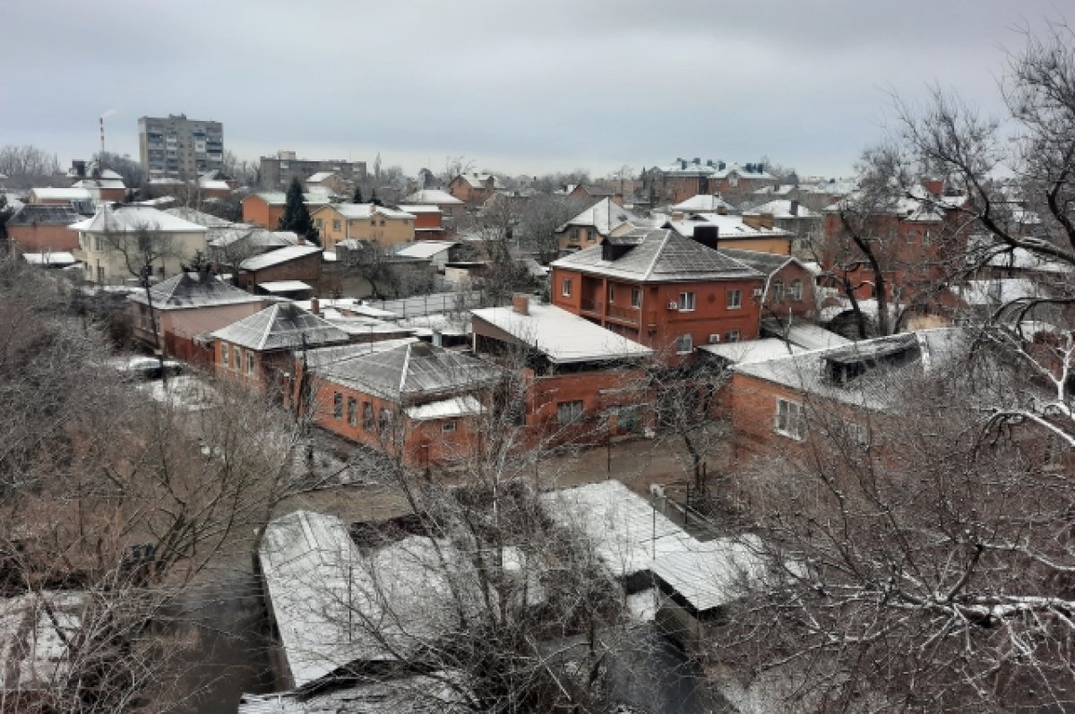 В Ростовской области 11 марта выпал снег