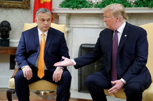 Виктор Орбан и Дональд Трамп.