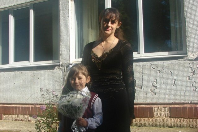 Любовь Назарьева и ее дочка Настя.