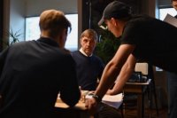 Владимир Вдовиченков на съемках документального фильма в Иркутске. 