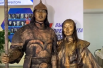 В Улан-Удэ студенты колледжа искусств перевоплотились в мать Бурятии и бурятского воина. 
