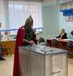 На президентских выборах в Великом Новгороде проголосовал князь Александр Невский.