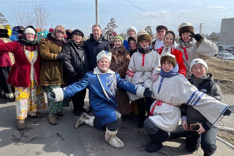 Масленичные гуляния на избирательных участках Бурятии.