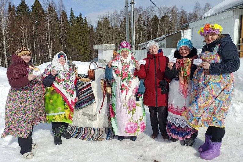 Масленичные гуляния на избирательных участках Пермской области.