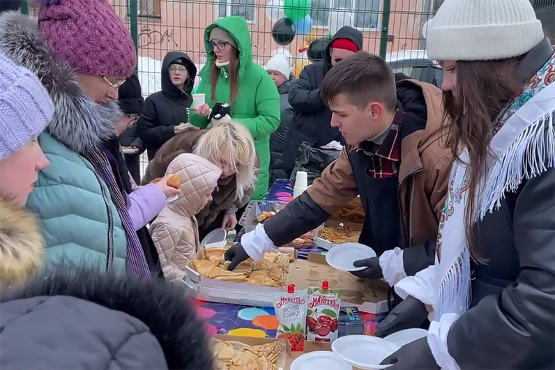 Масленичные гуляния в Магаданской области.