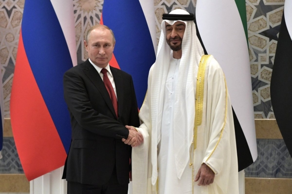 Президент ОАЭ поздравил Путина с переизбранием